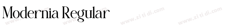 Modernia Regular字体转换